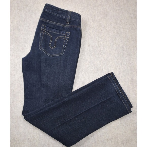 Ann Taylor LOFT Straight Fit Jeans Dark Wash Size 8 Womens - Picture 1 of 11